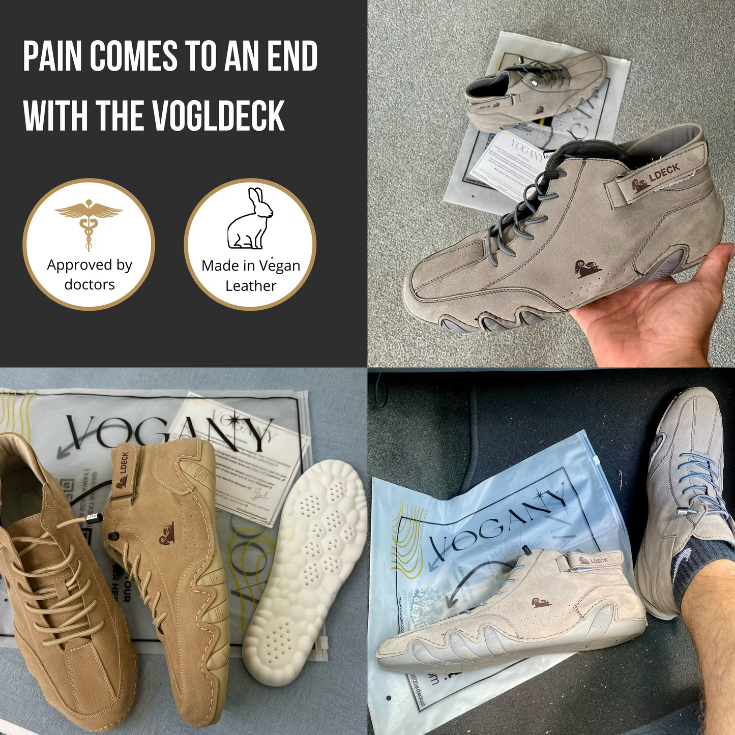 VogLDeck - Ortopediska skor som är vattentäta och andas
