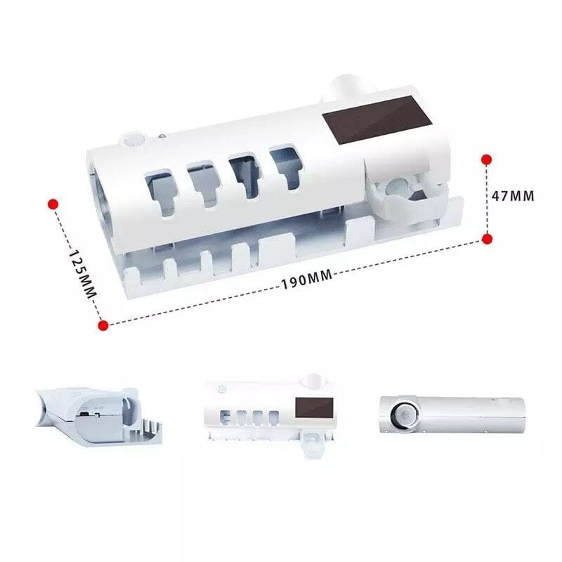 Wall-mounted UV sterilization station for toothbrushes 